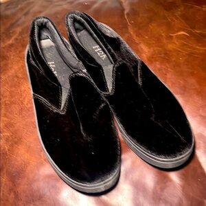 H2K Men's Black velvet Slip-On Shoes size 10